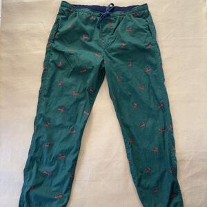 Men’s Gap Pajama Pants Green With Weiner Dog Size Large With Pockets